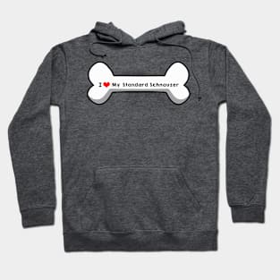 I Love My Standard Schnauzer Hoodie